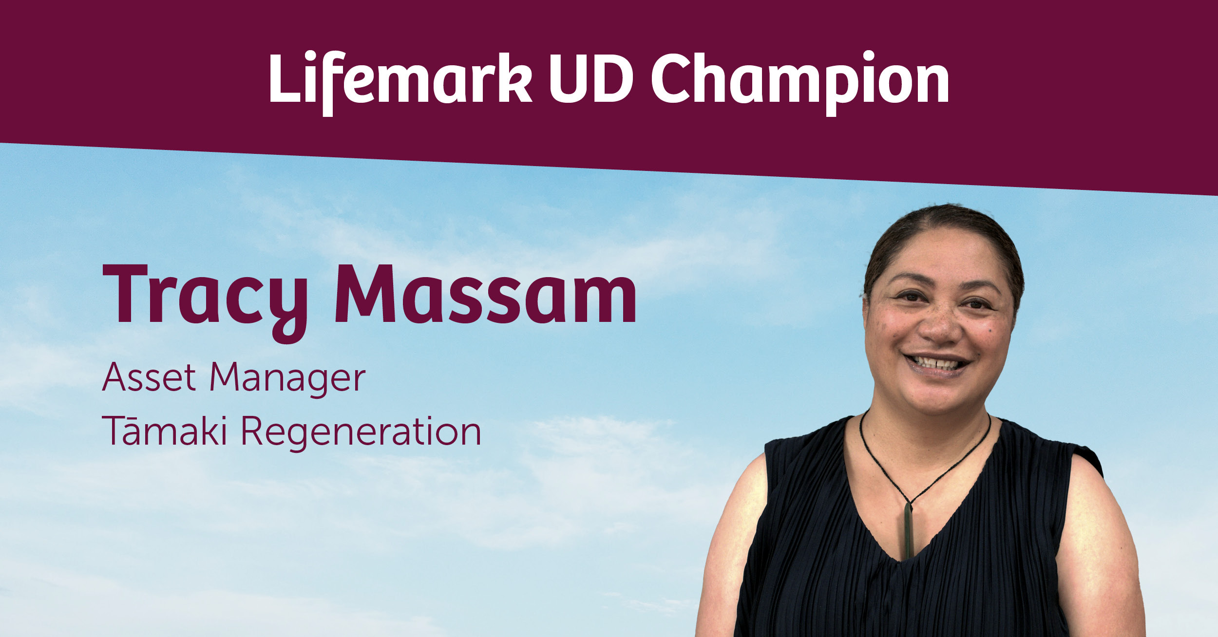 Lifemark Universal Design Champion: Tracy Massam, Tāmaki Regeneration ...